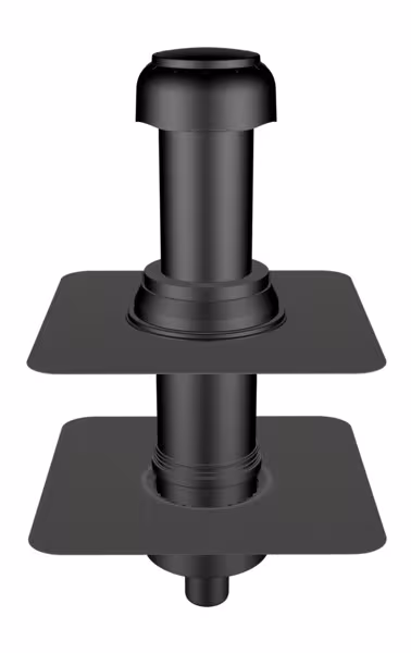 Partie inférieure Flavent Pro pour aérateur de pièce à vivre en deux parties DN 110 avec bride universelle de serrage et à souder ø 490mm de la catégorie passages de toiture isolés avec le GTIN 4027822820445 Pièce de base Flavent Pro pour ventilateur de salon en deux parties de la marque Klöber de la catégorie passages de toit