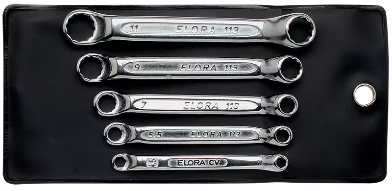 Set di chiavi ad anello doppie, extra corte, 4-11 mm, ELORA-113S M della categoria chiavi ad anello e chiavi ad anello doppio con articolo n. 0113500501000