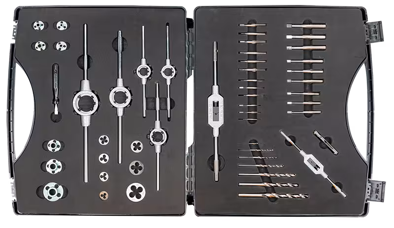 Assortimento di filettature, HSS, 49 pezzi, ELORA-1363-S dalla categoria punte con articolo n. 1363000001000