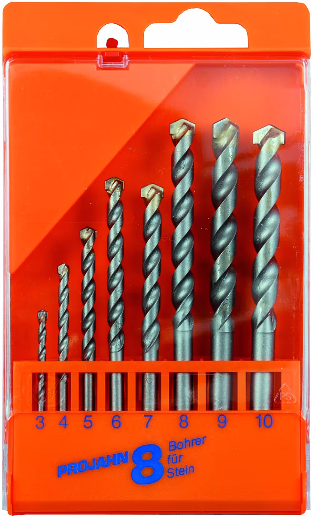 Punta per pietra ECO cassetta 8 pezzi 3-10 mm, punta, articolo n. 67045