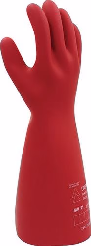 Gants d'électricien taille 10 rouges 7500V EN 60903:2003 EPI III de la catégorie gants d'électricien, référence 4000391276