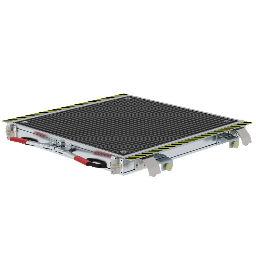 Plate-forme mobile Munk en grille PRV de Günzburger Steigtechnik Plateforme mobile Munk en caillebotis PRV, de la catégorie « Escalier-plateforme », référence 331038