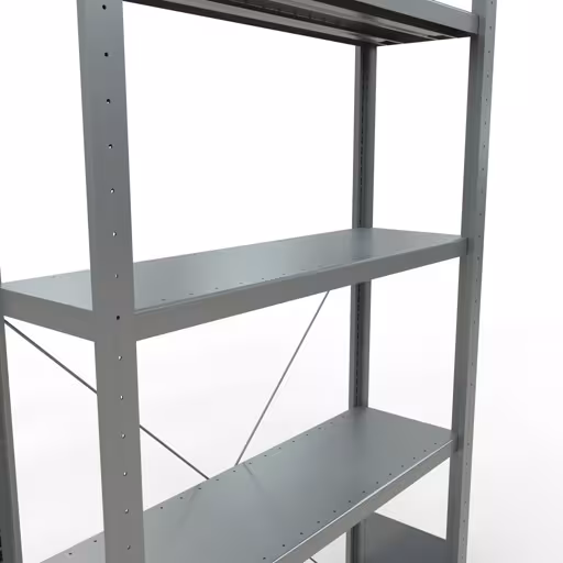 Étagère de base, étagère, système enfichable MULTIplus330, 2000 x 1000 x 300 mm, 5 étagères, galvanisée de Schulte Lagertechnik de la gamme de produits du système enfichable