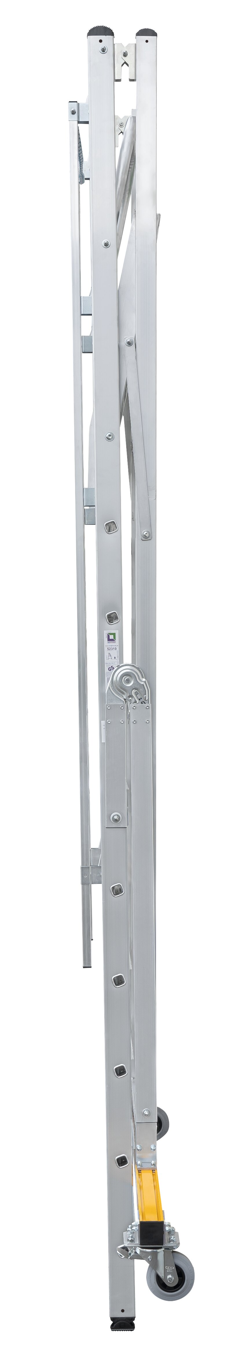 Scala a piattaforma Munk pieghevole e mobile a 5 gradini