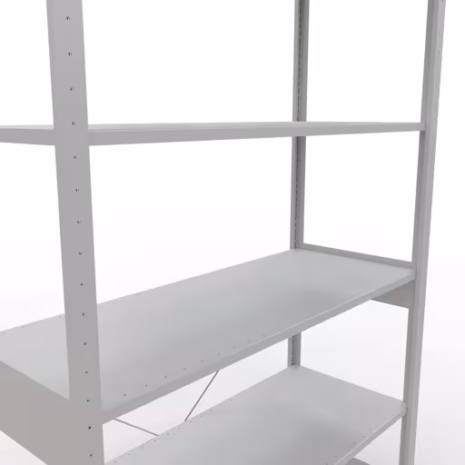 Étagère de base du système enfichable 2500x1300x500 mm, type 150 kg, gris clair de la marque Schulte Lagertechnik de la gamme de produits du système enfichable