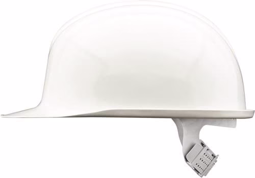 Casque de protection thermique INAP-PCG en polycarbonate blanc signal, conforme aux normes EN 397 et EN 50365 VOSS, appartenant à la catégorie des casques et visières de protection, référence 4701030322