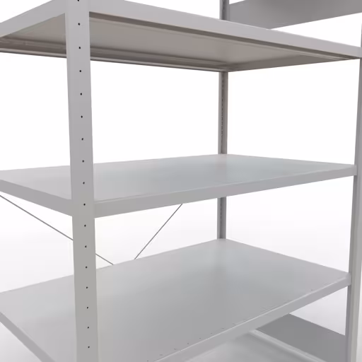 Produktbild Nr 13 des Artikels Stecksystem Grundregal 2000x1300x800 mm, Typ 250 kg, lichtgrau Abbildung Nr 13 des Artikels Stecksystem Grundregal 2000x1300x800 mm, Typ 250 kg, lichtgrau aus der Produktgruppe Stecksystem von der Marke Schulte Lagertechnik