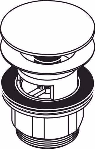 Technische Zeichnung 3994450 Hansgrohe set di scarico PUSH-OPEN per miscelatore lavabo e bidet cromo
