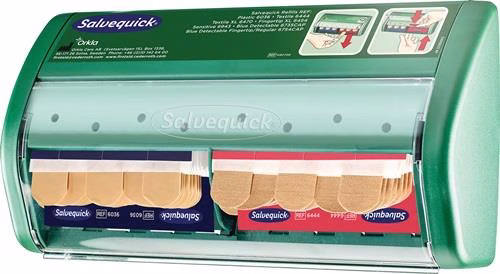 Dispenser di cerotti Salvequick B220xH115xD52 circa mm CEDERROTH del marchio Cederroth Dispenser di cerotti Salvequick B220xH115xD52 mm circa CEDERROTH della categoria Cederroth con codice articolo 4706000190