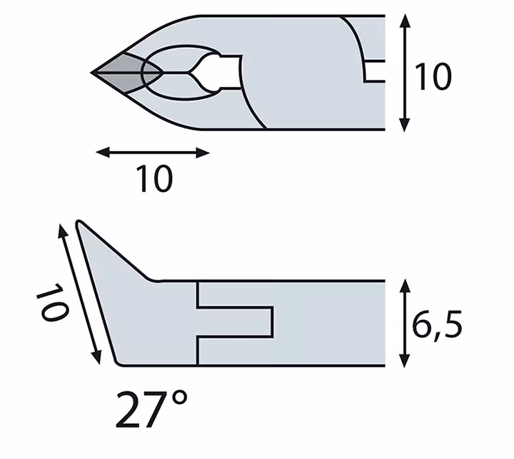 Elektronik Hartmetall-Schrägschneider ESD, ELORA-4640-F E 2K aus der Kategorie Seitenschneider mit der GTIN 4022989128434 Elektronik Hartmetall-Schrägschneider ESD, ELORA-4640-F E 2K von der Marke ELORA aus der Produktreihe Zangen