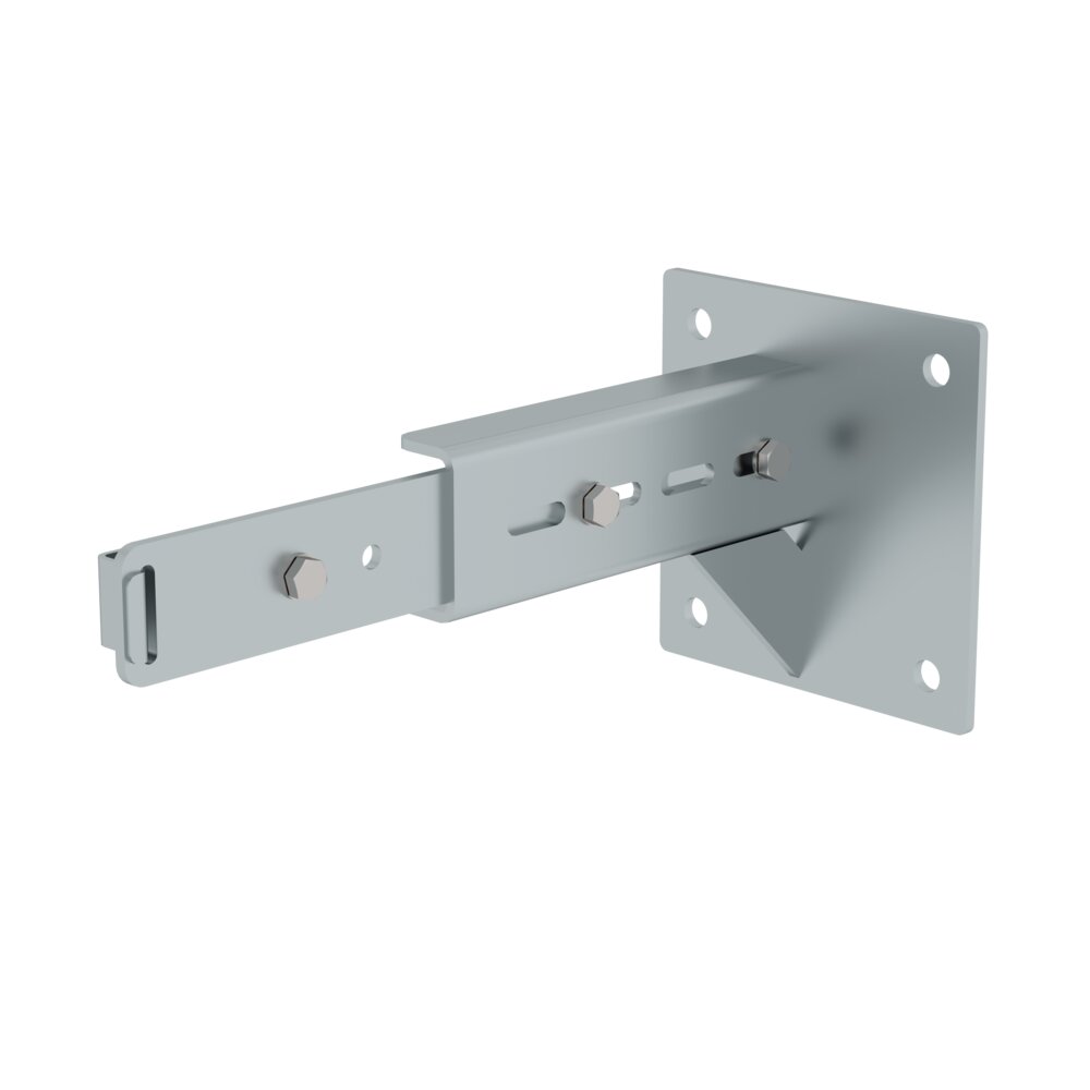 Support mural Munk, réglable, en acier galvanisé, de la catégorie accessoires et pièces détachées pour équipements d'accès, référence 063269