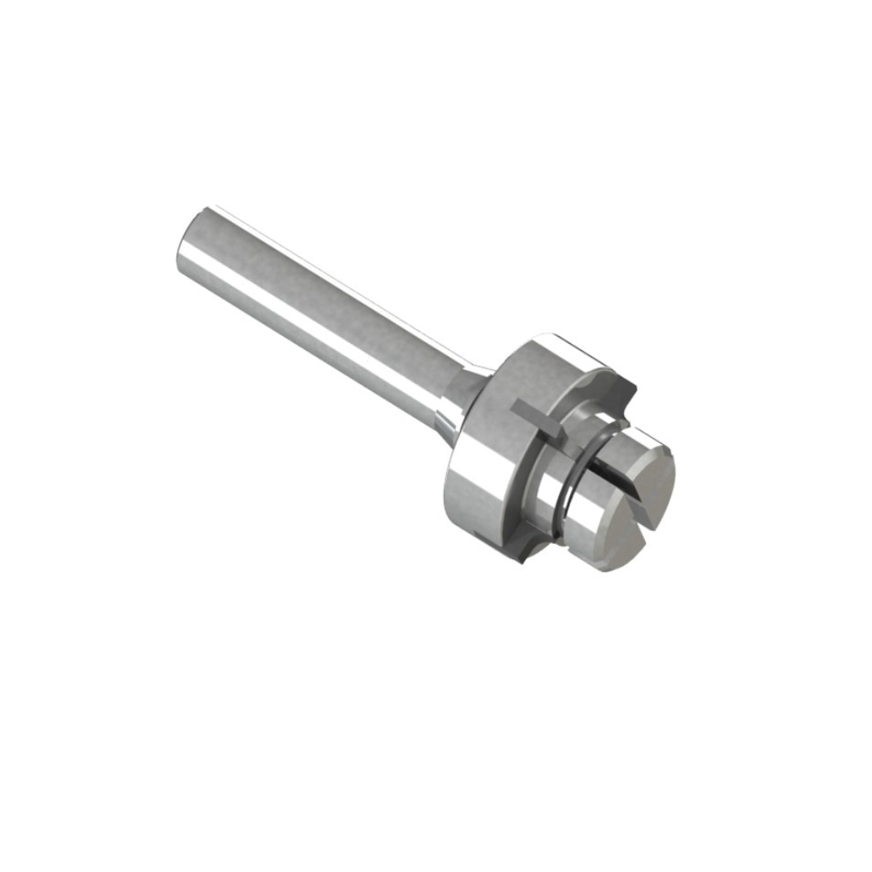 Testa di fresatura originale Ortwein con gambo cilindrico da 1/2" + dispositivo antitrucioli