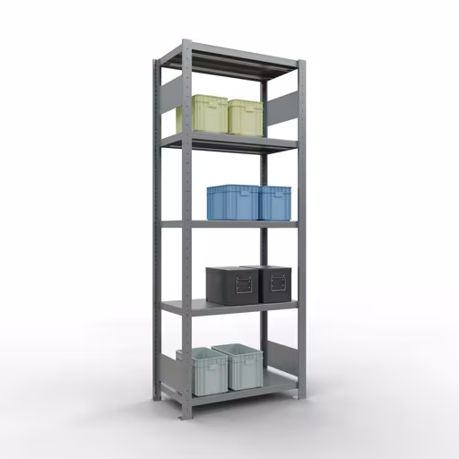 Immagine del prodotto n. 14 dell'articolo scaffale base, scaffale, sistema a innesto MULTIplus250, 2000 x 750 x 400 mm (AxLxP), 5 ripiani, barre longitudinali, zincato Figura n. 14 dell'articolo scaffale base, scaffale, sistema a innesto MULTIplus250, 2000 x 750 x 400 mm (AxLxP), 5 ripiani, barre longitudinali, zincato del gruppo di prodotti sistema a innesto della marca Schulte Lagertechnik