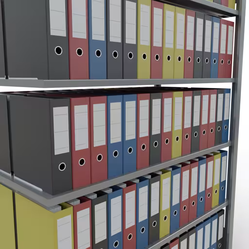 Image supplémentaire de l'article Étagère complémentaire, étagère de bureau, système enfichable MULTIplus150, 2000 x 1300 x 600 mm, 6 étagères, galvanisée, en système enfichable
