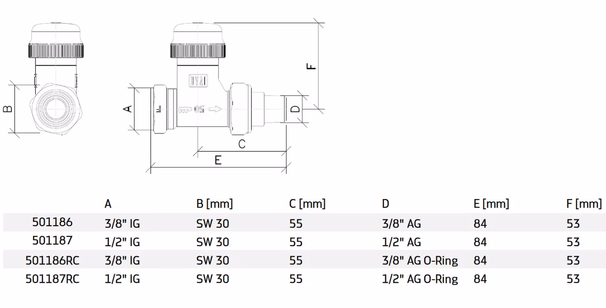 Ivar Thermostatventile HARMONIA-Serie von der Marke Ivar aus der Kategorie Heizkörpermontage & Anschlüsse