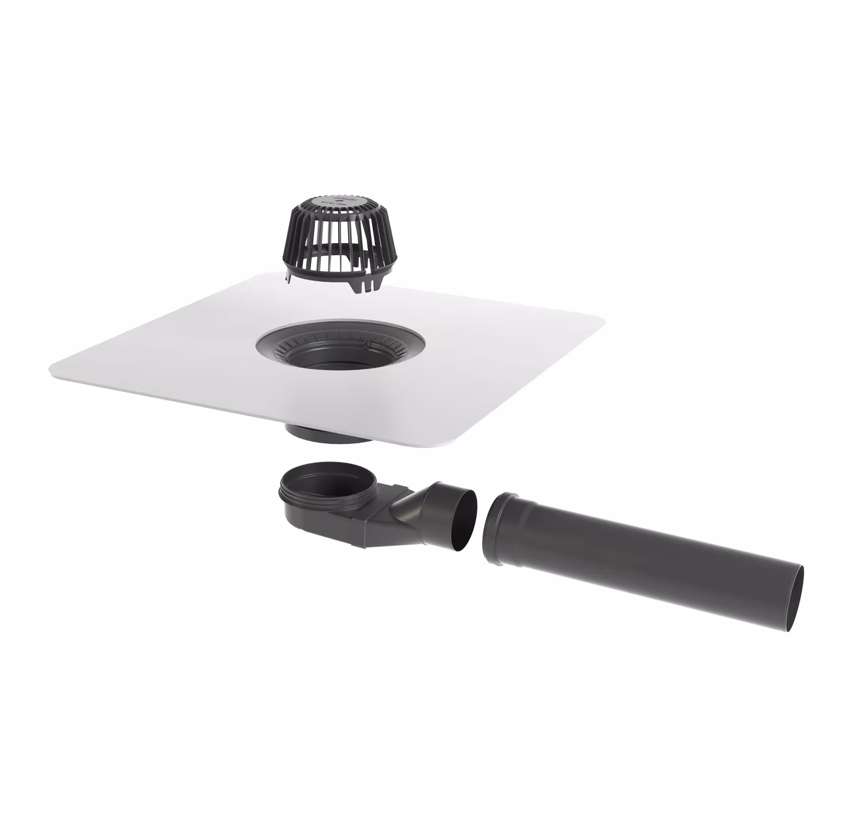 Tuyau d'extension Flavent Pro, rallonge de tuyau DN 70 pour conduits plats, avec joint à lèvre de la catégorie passages de toit isolés avec le GTIN 4027822824207 Tuyau d'extension Flavent Pro de la marque Klöber de la catégorie passages de toiture isolés