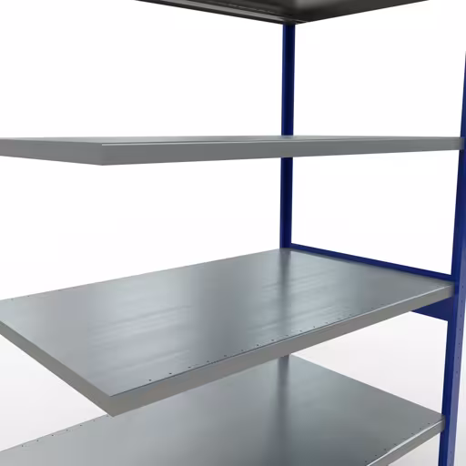 Figura n. 13 dell'articolo scaffale aggiuntivo, scaffale a scaffale, sistema a innesto MULTIplus250, 2500 x 1300 x 800 mm (AxLxP), 6 ripiani, traversa, RAL 5010 blu genziana/zincato del gruppo di prodotti sistema a innesto della marca Schulte Lagertechnik