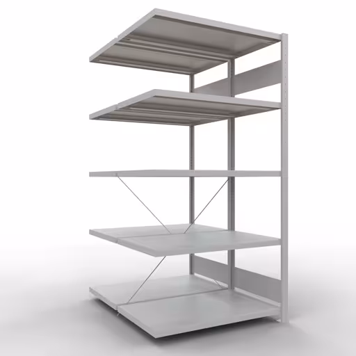 Image du produit n° 12 de l'article, , système d'étagères MULTIplus250, 2000 x 1000 x (2x600) mm, 2x5 étagères, gris clair RAL 7035 de la gamme d'étagères de Schulte Lagertechnik