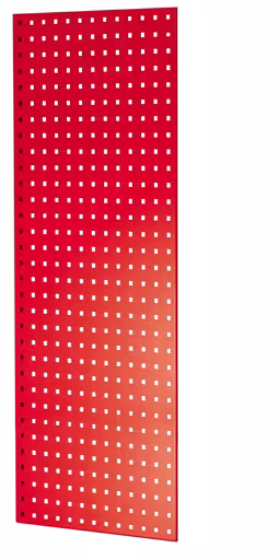 Panneau latéral perforé, 90 x 1250 x 500 mm (H x P), rouge feu RAL 3000 de Schulte Lagertechnik Panneau latéral perforé, 90 x 1250 x 500 mm (H x P), rouge feu RAL 3000, accessoires, réf. 35682-R