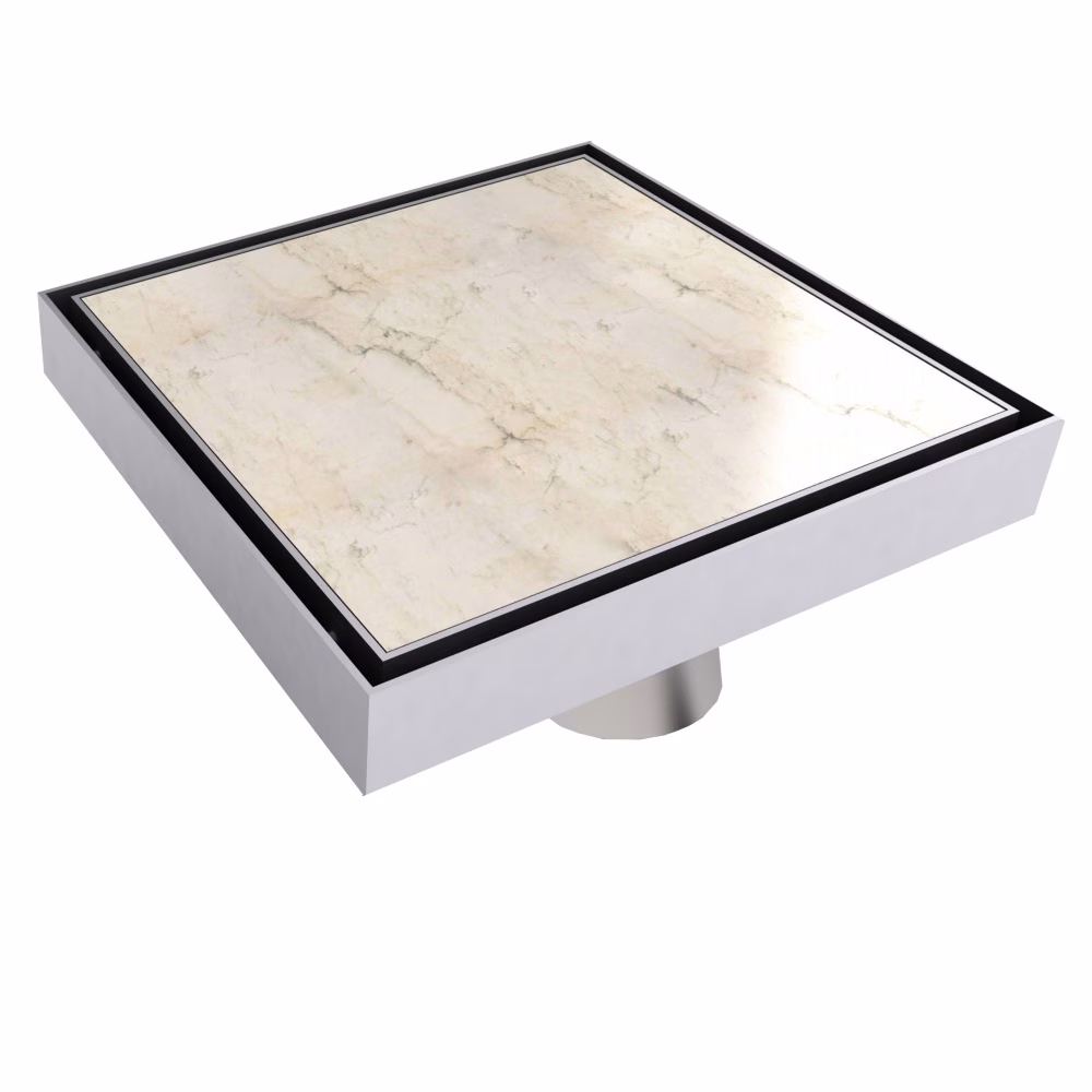 MERT ULTRA FLACH 20x20cm Bodenablauf Design "FLIESEN" DIN 50