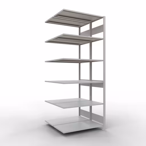 Immagine del prodotto n. 12 dell'articolo scaffale aggiuntivo, scaffale doppio, sistema a innesto per scaffale MULTIplus150, 2500 x 1000 x (2x500) mm, 2x6 ripiani, RAL 7035 grigio chiaro dalla gamma di prodotti scaffale della marca Schulte Lagertechnik