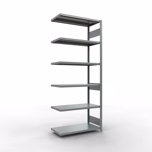 Figura n. 13 dell'articolo scaffale aggiuntivo, scaffale a scaffale, sistema a innesto MULTIplus250, 2500 x 1000 x 500 mm (AxLxP), 6 ripiani, barre longitudinali, zincato del gruppo di prodotti sistema a innesto della marca Schulte Lagertechnik