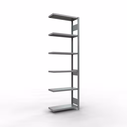 Figura n. 15 dell'articolo scaffale aggiuntivo, scaffale a scaffale, sistema a innesto MULTIplus250, 2500 x 750 x 300 mm (AxLxP), 6 ripiani, barre longitudinali, zincato del gruppo di prodotti sistema a innesto della marca Schulte Lagertechnik
