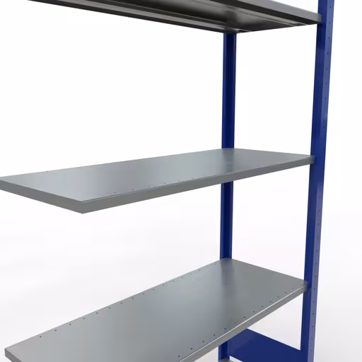 Figura n. 15 dell'articolo scaffale aggiuntivo, scaffale, sistema a innesto MULTIplus85, 2000 x 1000 x 400 mm (AxLxP), 5 ripiani, barre longitudinali, RAL 5010 blu genziana del gruppo di prodotti sistema a innesto della marca Schulte Lagertechnik