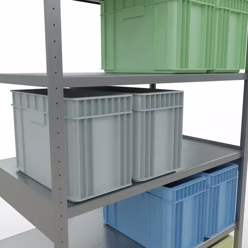 Image du produit n° 13 de l'article étagère de base du système enfichable 2500x1300x800 mm, type 250 kg, galvanisée Figure n° 13 de l'article étagère de base du système enfichable 2500x1300x800 mm, type 250 kg, galvanisée du groupe de produits du système enfichable de la marque Schulte Lagertechnik