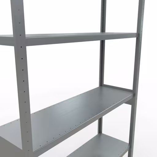 Scaffale base, scaffale, sistema a innesto MULTIplus250, 3000 x 1300 x 400 mm (AxLxP), 7 ripiani, barre longitudinali, zincato di Schulte Lagertechnik con l'articolo n. 12942-130-LR